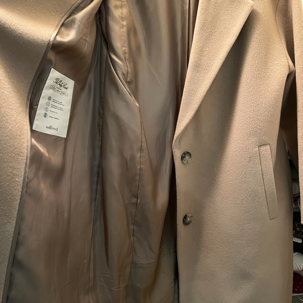 NEW! WILFRED THE NEW ONLY COAT  in Gold Camel Size S - Picture 5 of 5